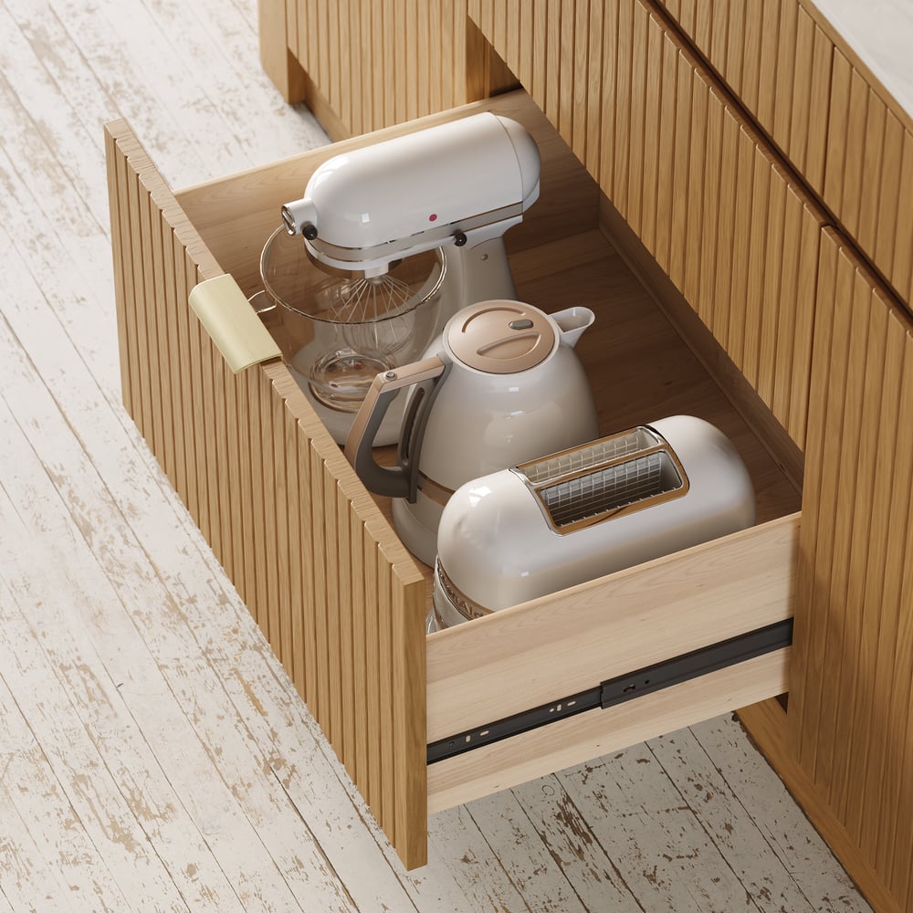 Îlot de cuisine en bois massif avec dessus en pierre frittée de 72 po avec rangement image de fenêtre