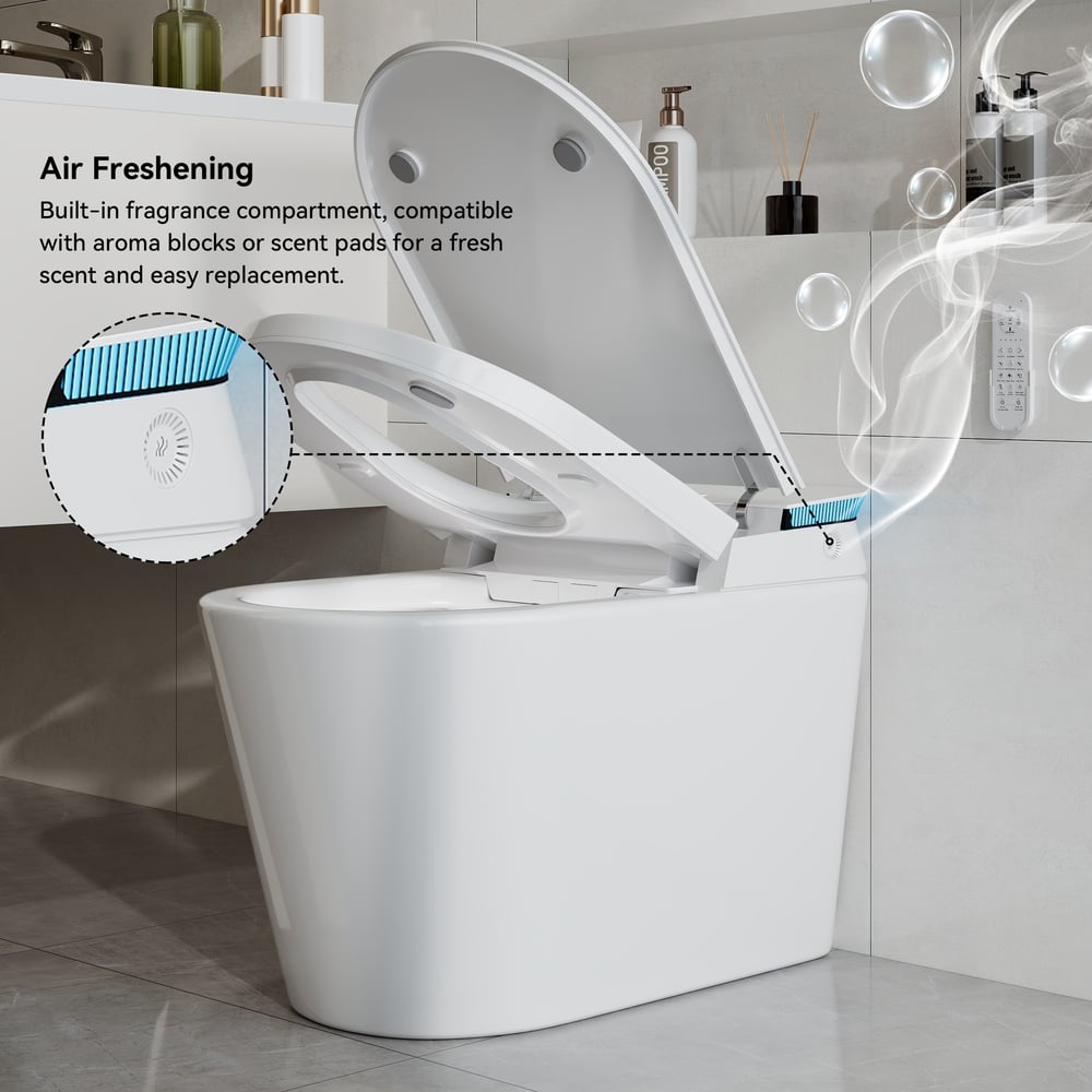 Glowin K4 Smart Toilet with Heated Seat & Remote Control White, ADA-Compliant window image