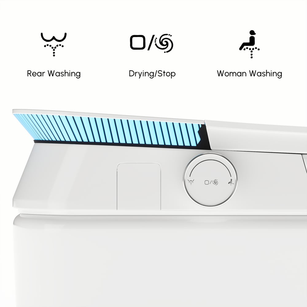 Glowin K4 Smart Toilet with Heated Seat & Remote Control White, ADA-Compliant window image