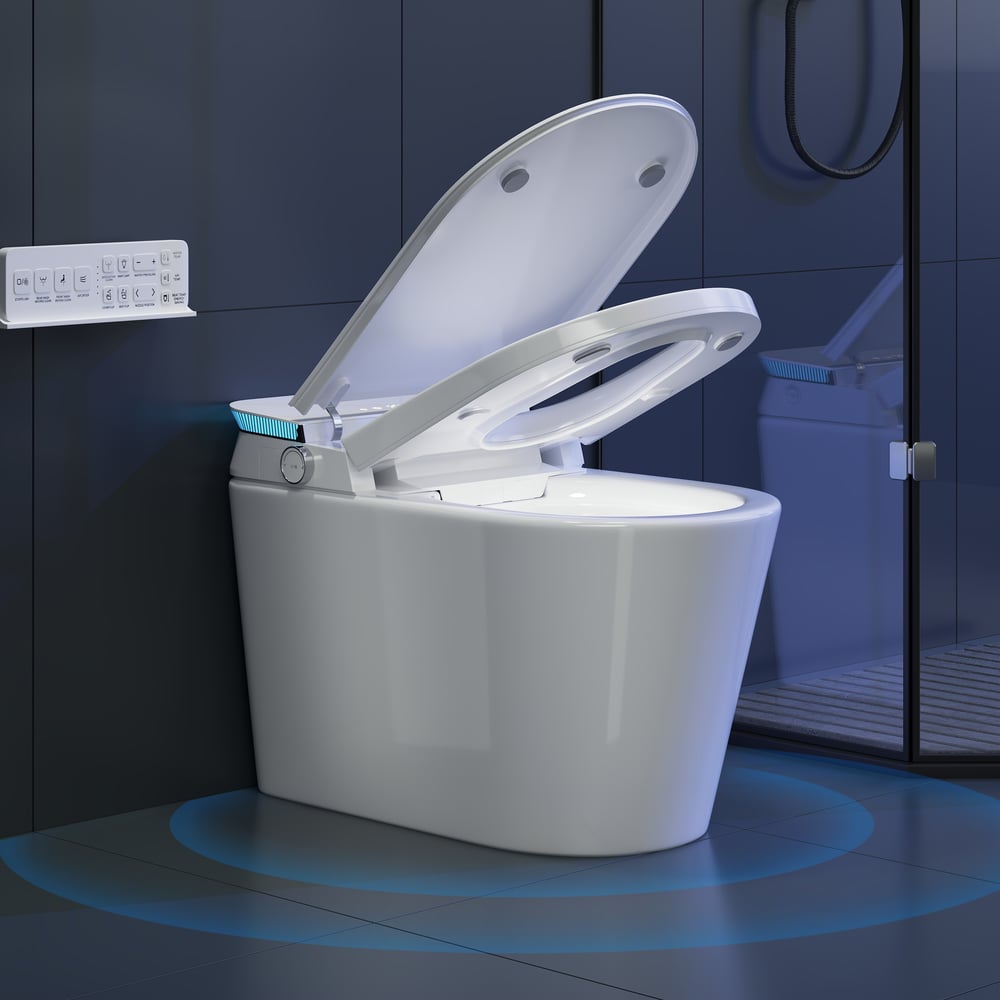Glowin K4 Smart Toilet with Heated Seat & Remote Control White, ADA-Compliant window image
