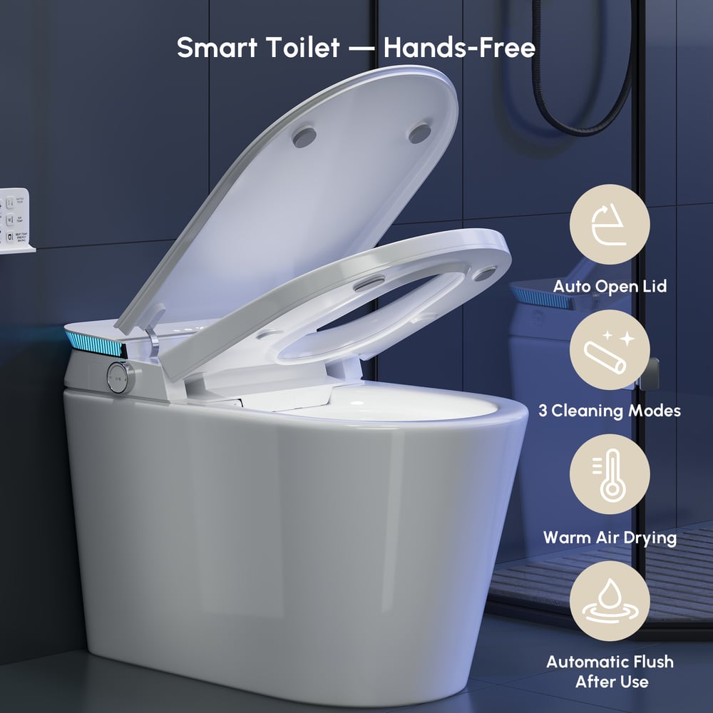 Glowin K4 Smart Toilet with Heated Seat & Remote Control White, ADA-Compliant window image