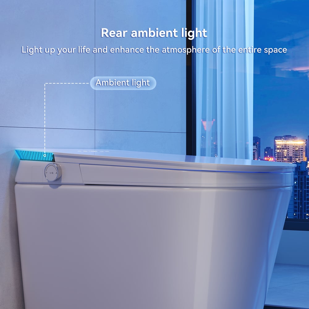Glowin K4 Smart Toilet with Heated Seat & Remote Control White, ADA-Compliant window image