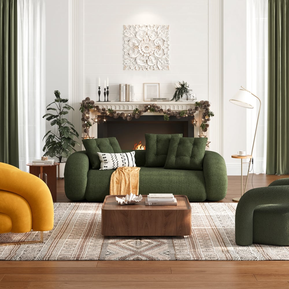 Canapé-lit Futon vert image de fenêtre