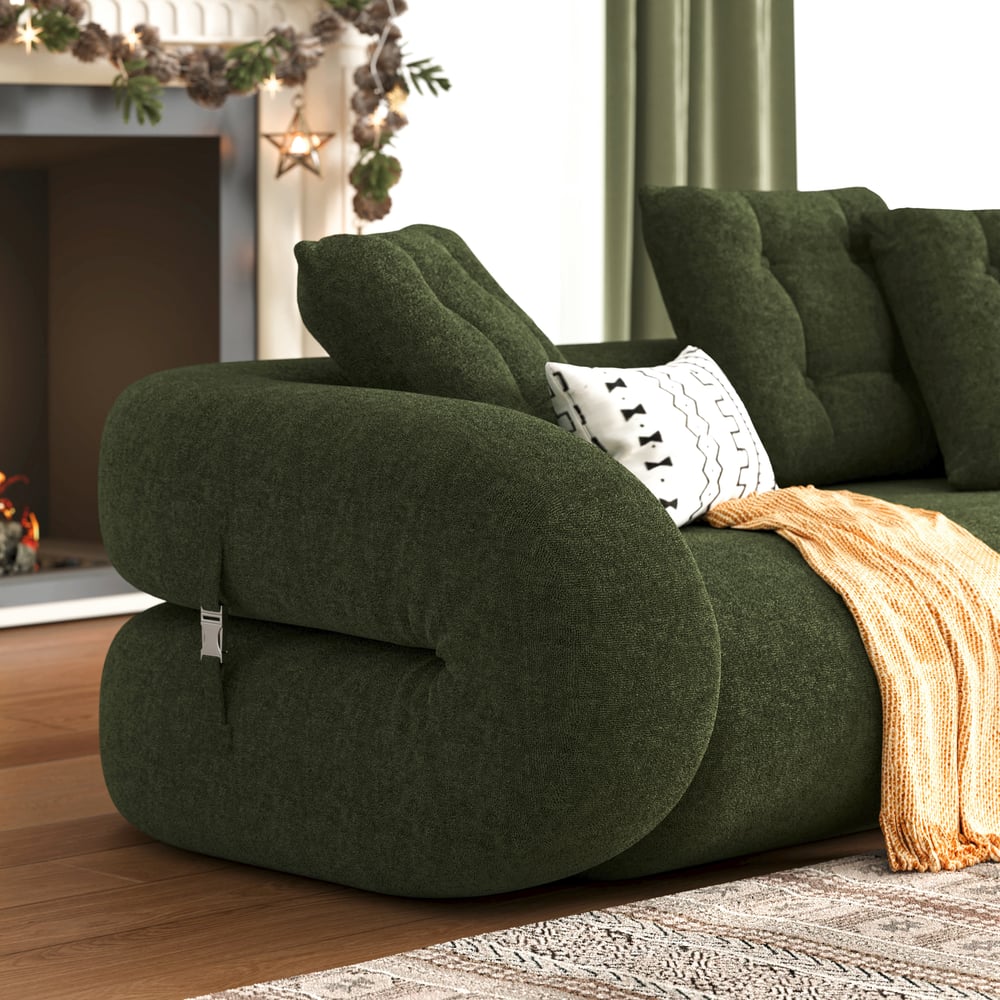 Canapé-lit Futon vert image de fenêtre