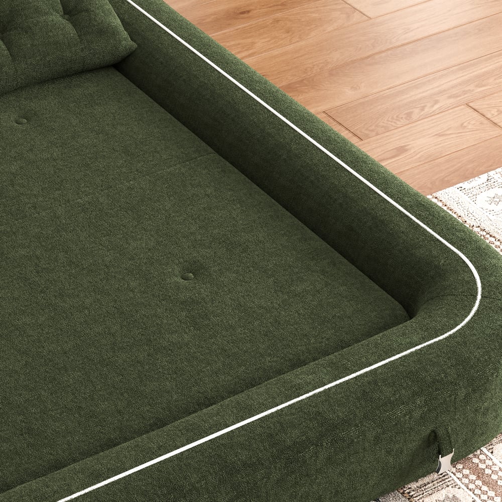 Canapé-lit Futon vert image de fenêtre