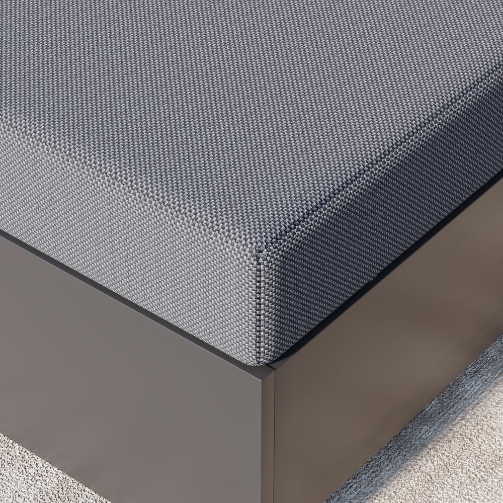 Axis Outdoor Matching Swivel Footrest Storage Ottoman in Gray window image