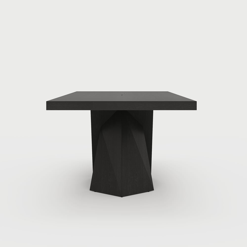 Dining Set 79"-94" Extendable Black Table with 8 Chairs window image