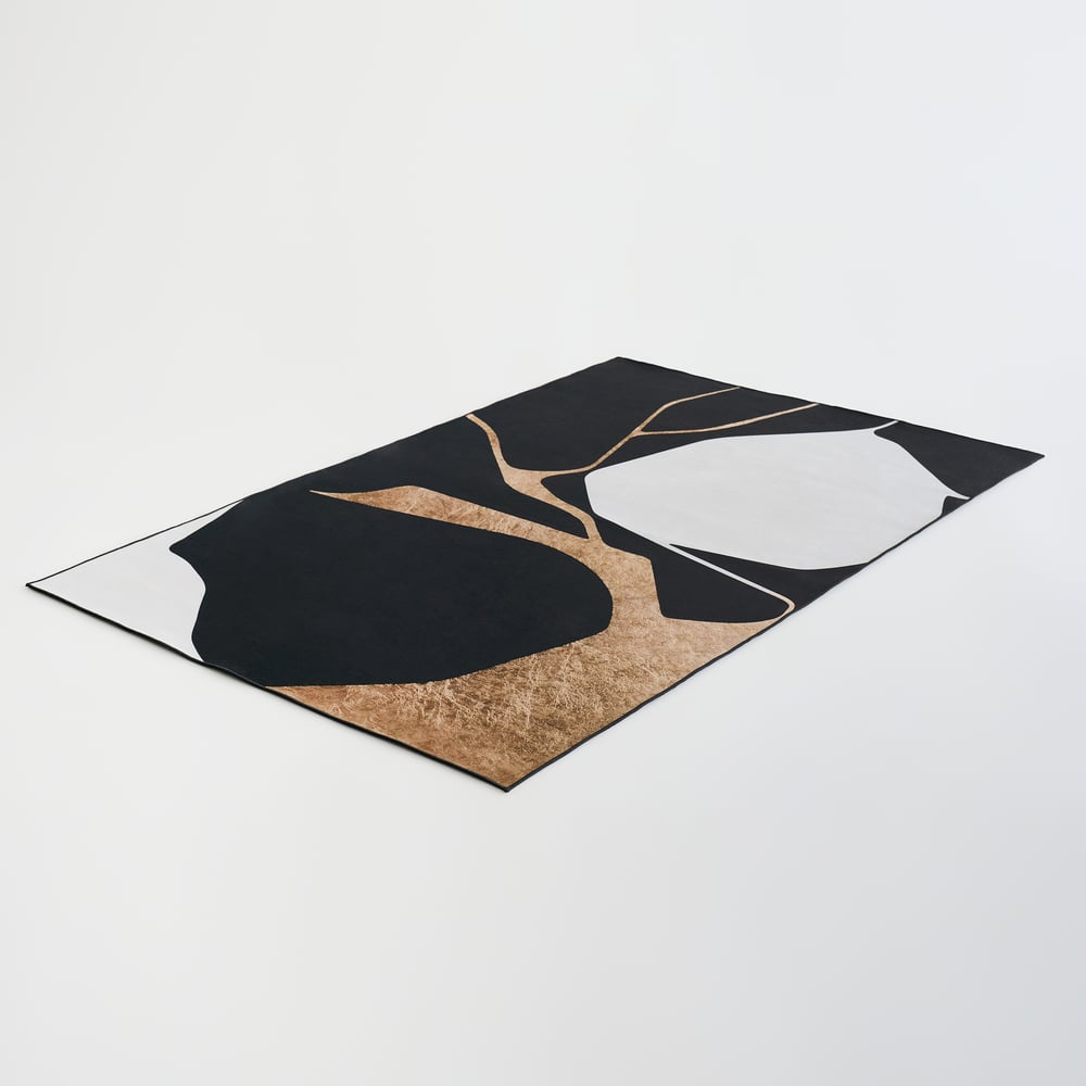 5' x 8' Area Rug Modern Abstract Living Room Rug Non Slip & Machine Washable window image