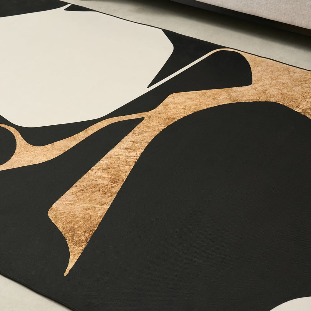 5' x 8' Area Rug Modern Abstract Living Room Rug Non Slip & Machine Washable window image