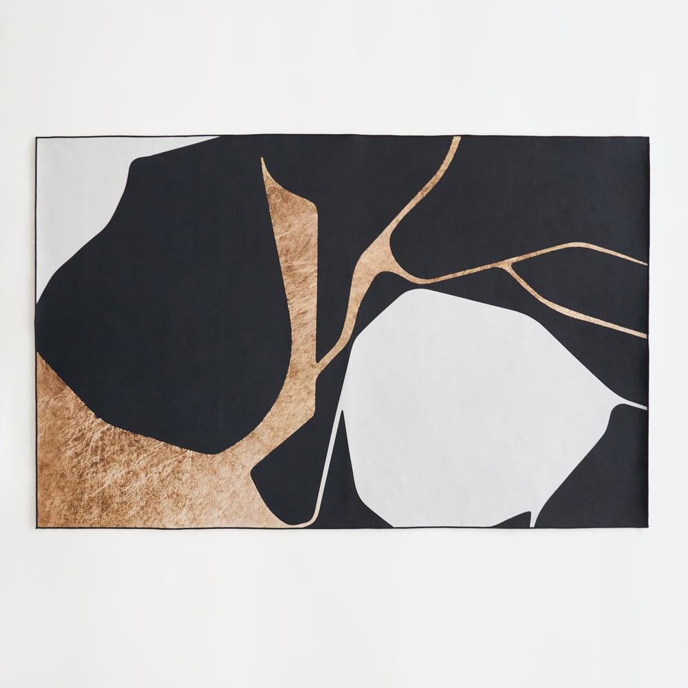 5' x 8' Area Rug Modern Abstract Living Room Rug Non Slip & Machine Washable window image