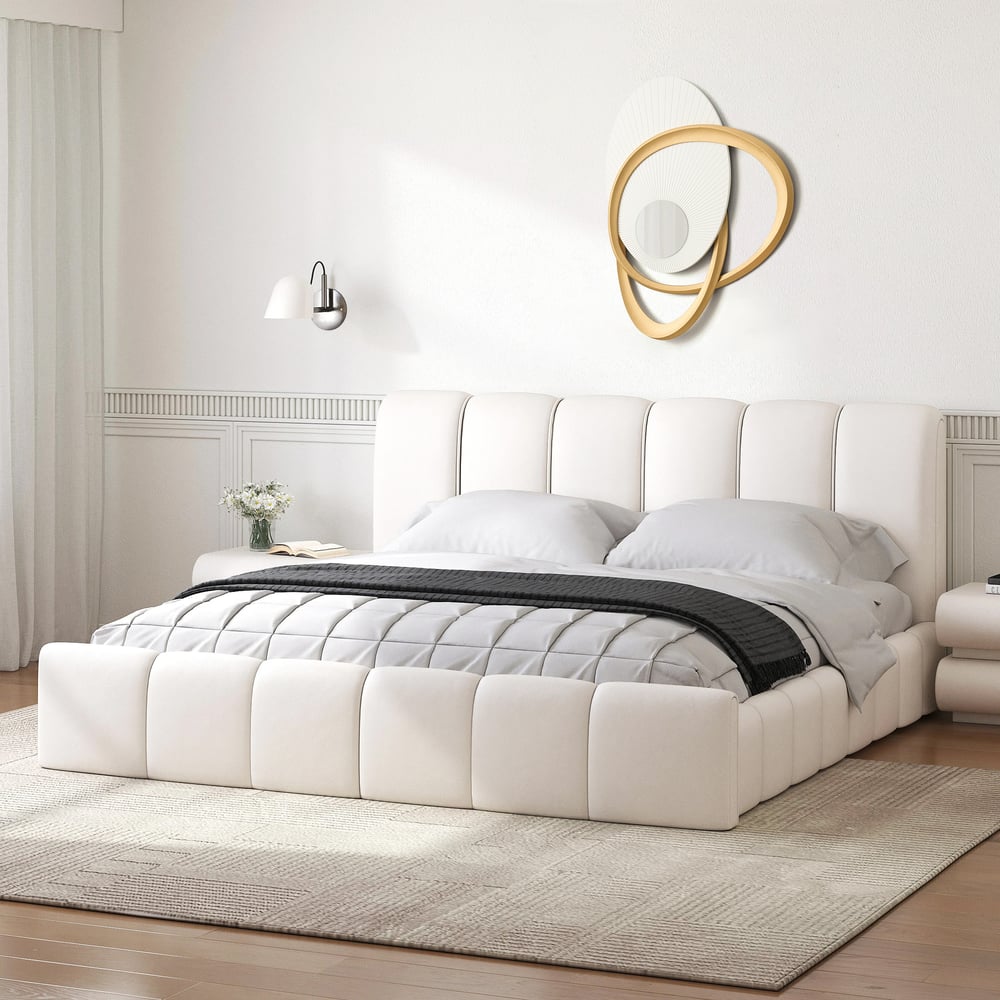 Tenture murale Art Déco avec miroir, 900 mm, blanc et doré, design éclatant image de fenêtre