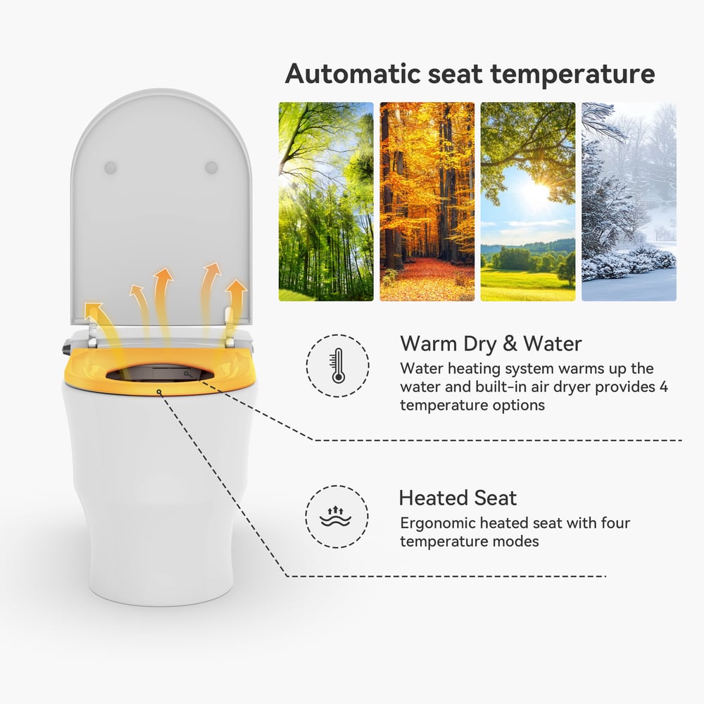 Avis Clients sur Toilette à bidet intelligente automatique Nexin avec écran en mousse et aromathérapie