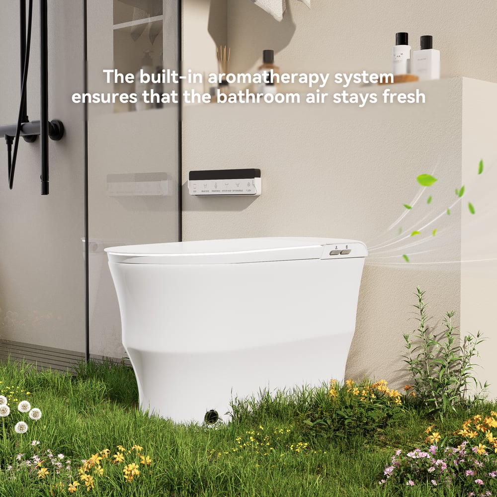Inodoro automático inteligente Nexin con protector de espuma y aromaterapia imagen de ventana