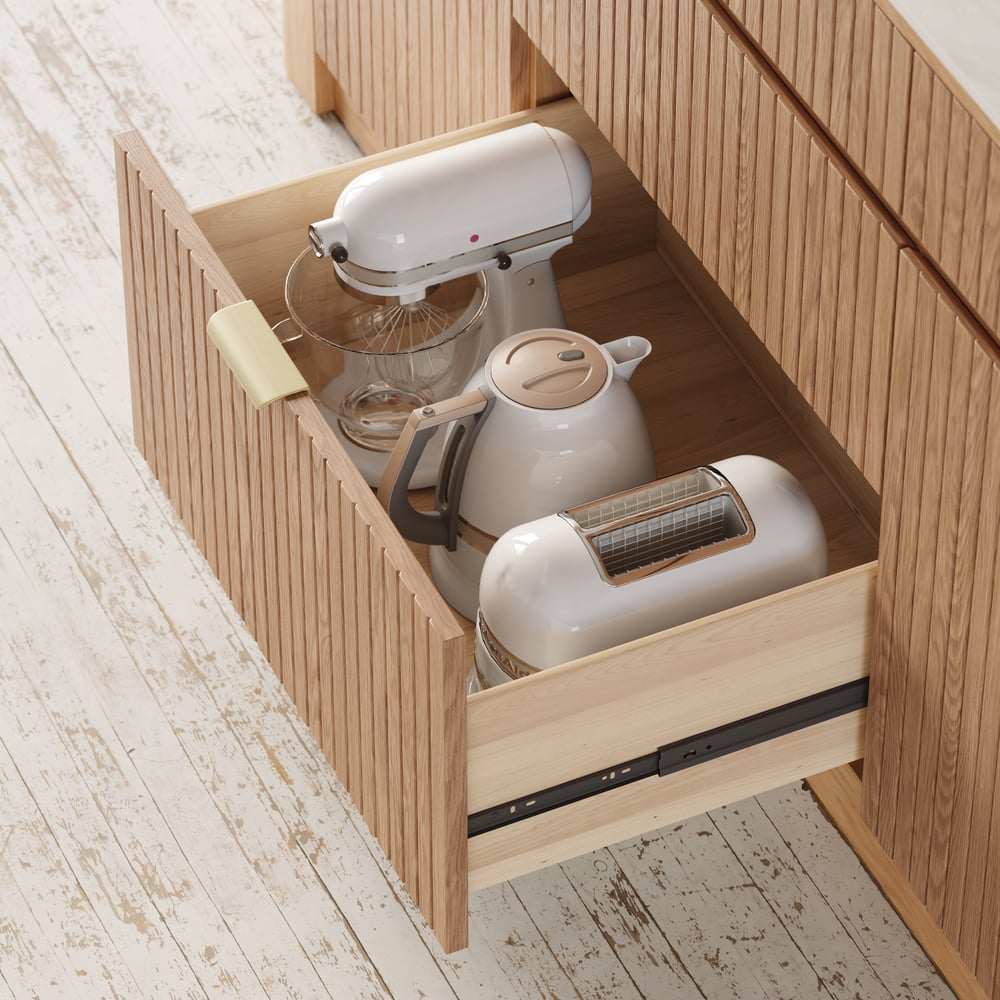 Ilha de cozinha de madeira maciça com tampo de pedra sinterizada de 72" com armazenamento Imagem da janela