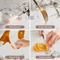 2000mm-2400mm Modern Extendable Sintered Stone Dining Table Seats 6-8 People window image