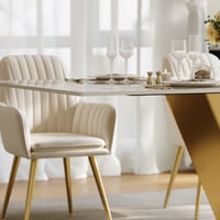 2200mm Modern Rectangle Dining Table Sintered Stone Top Seats 6-10 window image