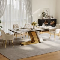 Customer Reviews for 2000mm-2400mm Modern Extendable Sintered Stone Dining Table Seats 6-8 People