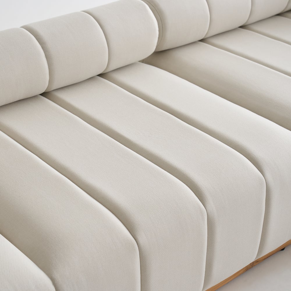 4dílná modulární teaková venkovní sedací souprava obrázek okna