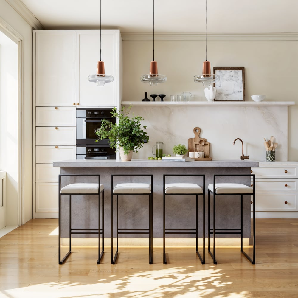 Customer Reviews for Japandi 72" Gray Kitchen Island with Storage & LED Lighting