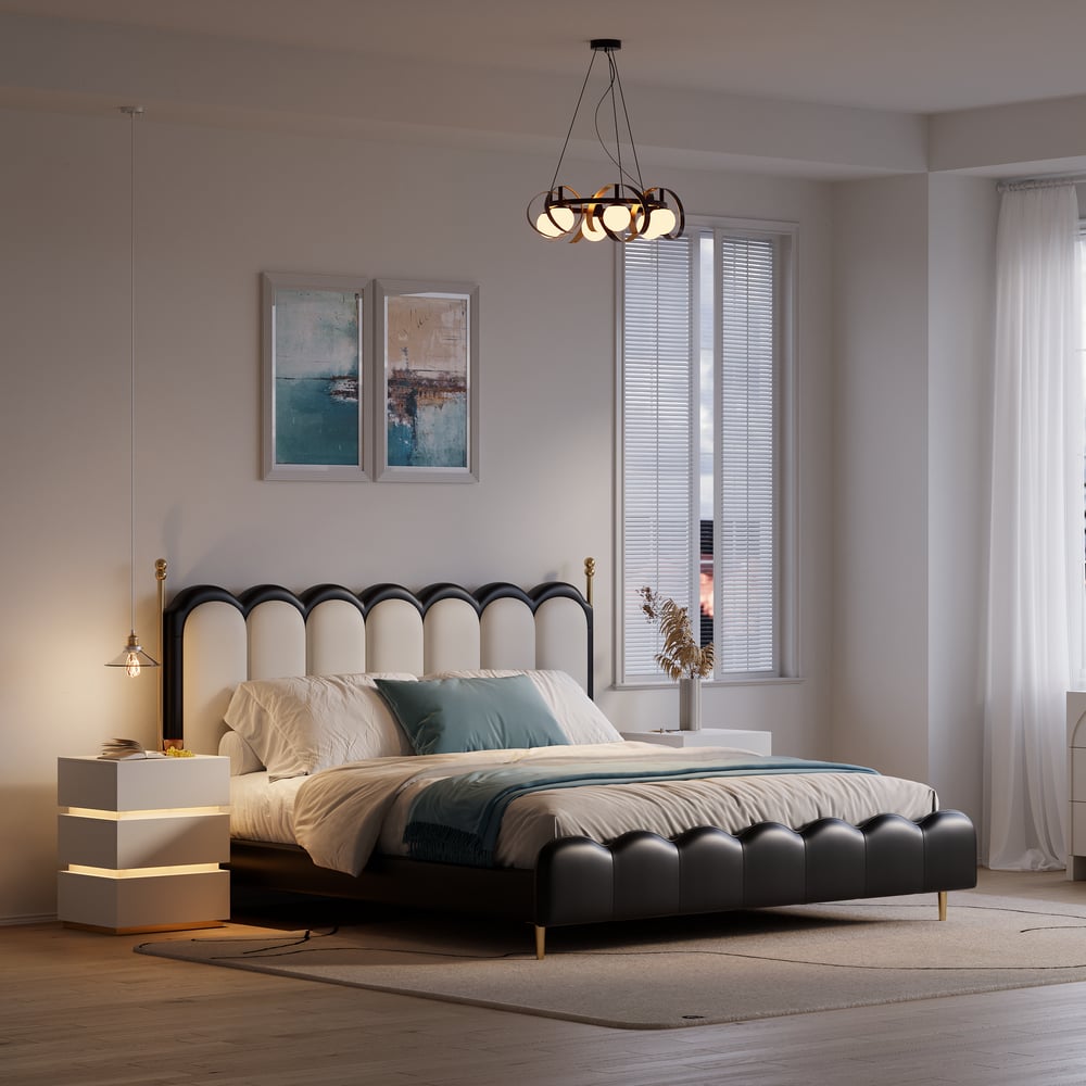 Lumio 3-Drawer LED Smart Nightstand with Light window image