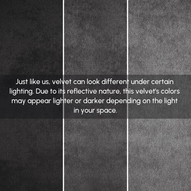 Chaise de salle à manger moderne en velours gris, lot de 2 image de fenêtre