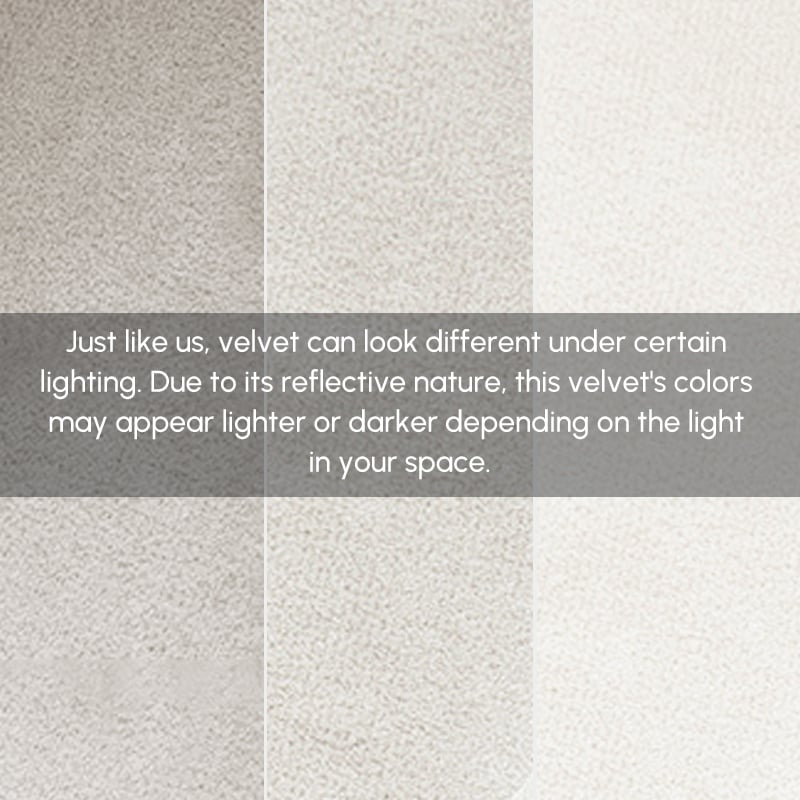 Modern White Velvet Dining Chair with Upholstered, 1 Piece window image