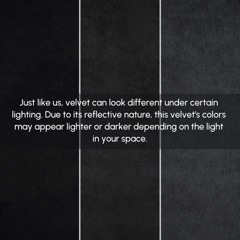 Modern Black Velvet Dining Chairs, Set of 2 window image