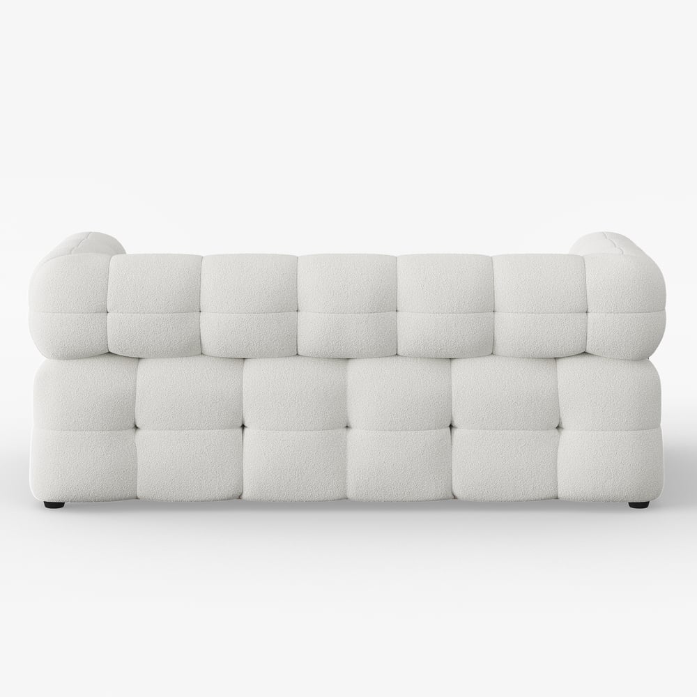 66-calowa rozkładana rozkładana sofa typu queen-size 2-osobowa Boucle obraz okna