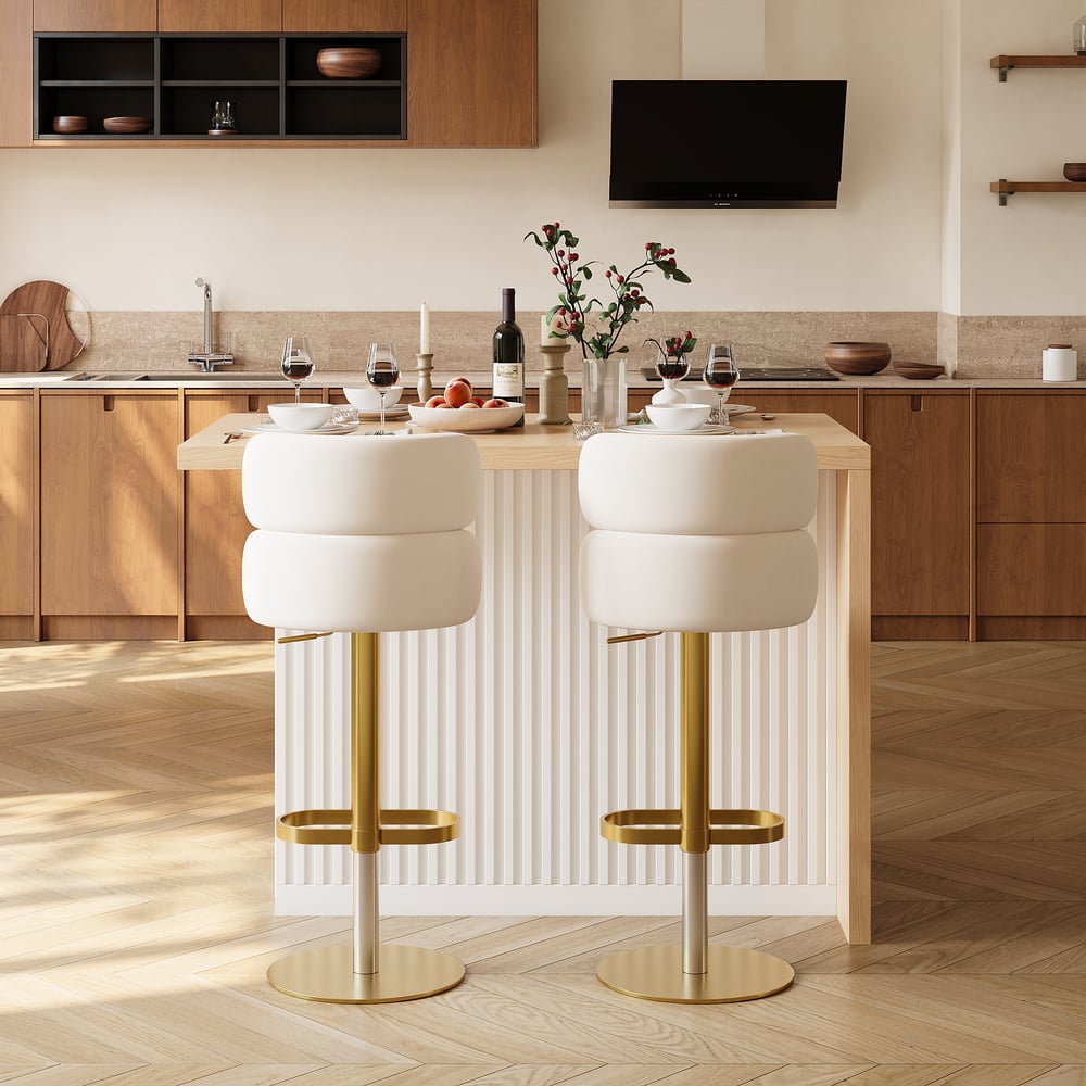 Modern 50" Wood Kitchen Island with Storage, Natural window image