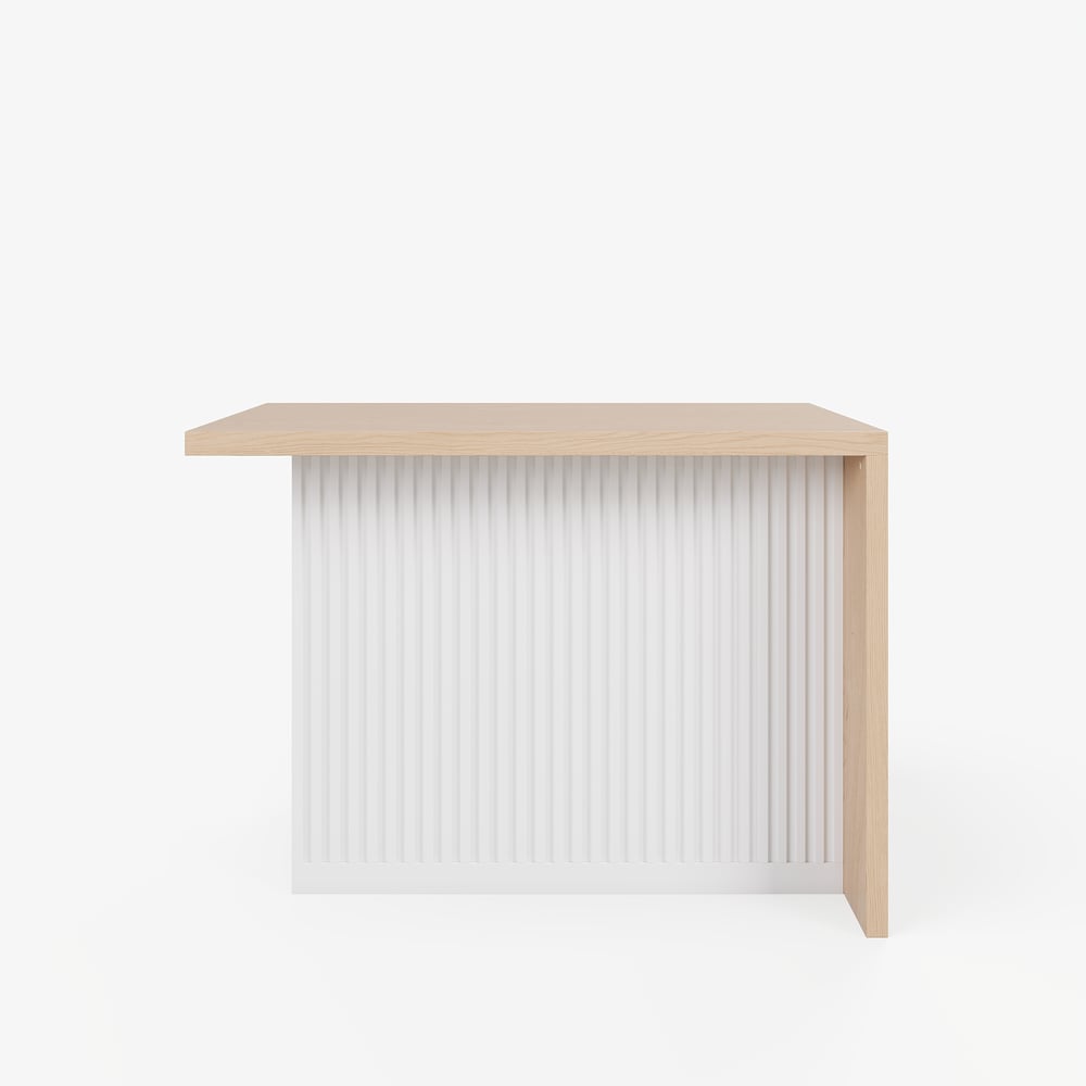 Modern 50" Wood Kitchen Island with Storage, Natural window image