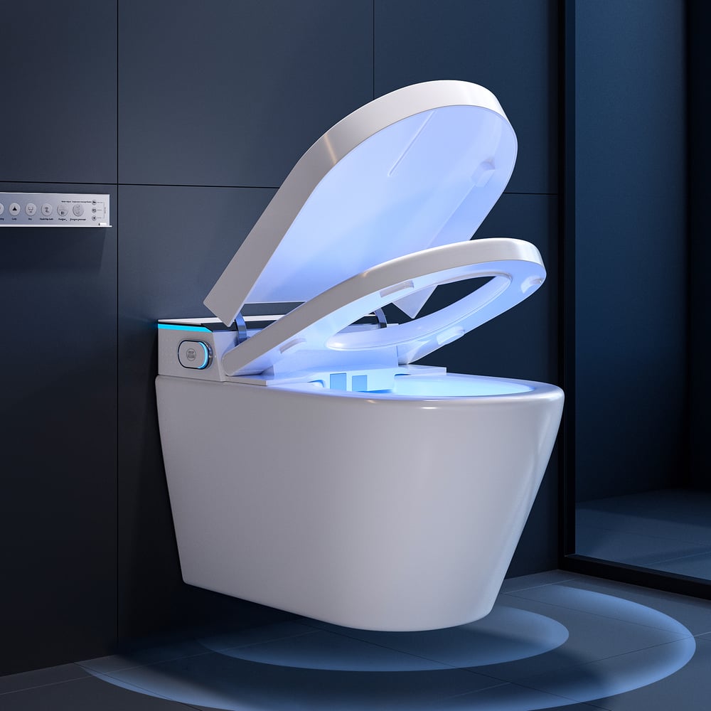 Airloo Smart Bidet Toilet with Built-in Tank, UV Sterilisation and Foam Shield, Dual Flush 4.2 L/flush / 6.1 L/flush window image