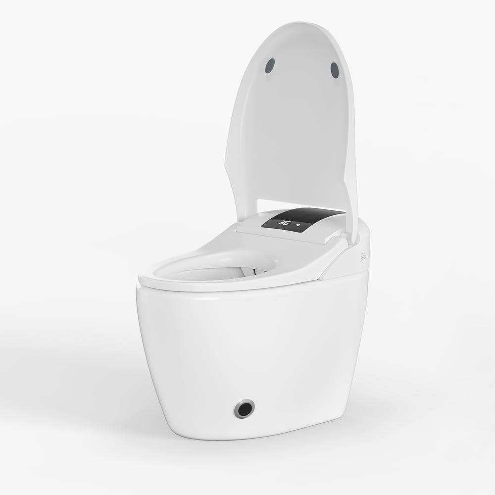 Hynova AX8 Pro Smart Bidet Toilet with UV Sterilization, White, 1.28 GPF window image