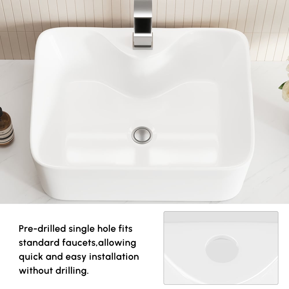 Meuble-lavabo simple flottant Modena de 90 cm avec évier, plan en pierre frittée image de fenêtre