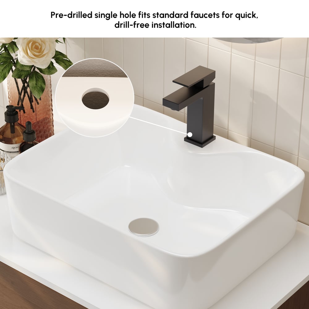 Modern 80 cm Floating Single Bathroom Vanity with Stone Resin Top, Ceramic Basin window image