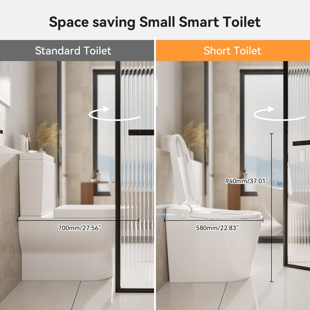 Fitro H2 Compact Smart Bidet Toilet with Automatic Flushing and UV Sterilization window image