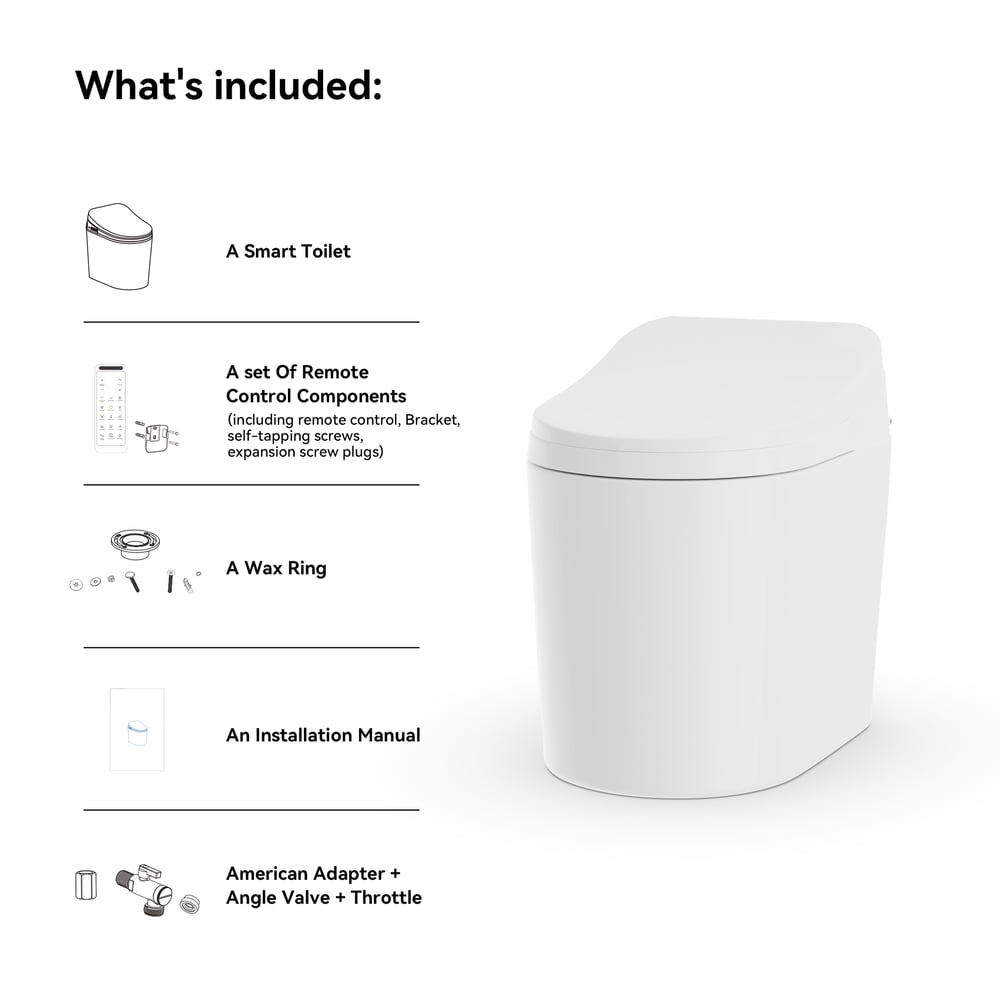 Fitro H1 Set of Two Compact Smart Bidet Toilets with Automatic Flushing window image