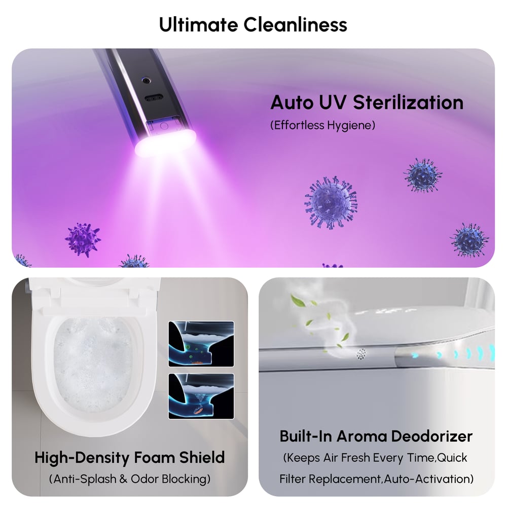 Nexin C3 Smart Bidet Toilet with UV Sterilization, Built-in aromatherapy window image