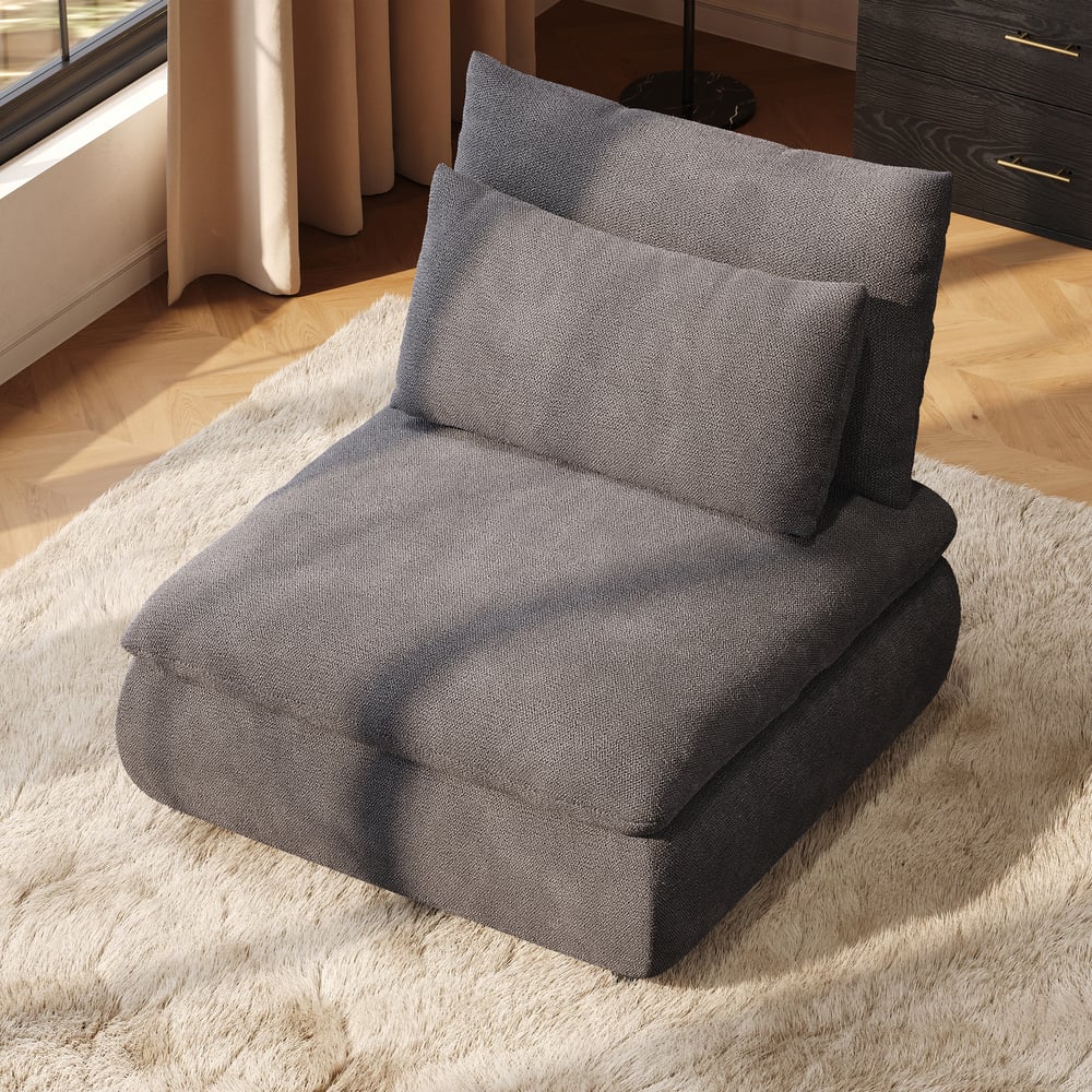 108" 4-Piece Chenille Modular Sectional Sofa with Hidden Storage window image