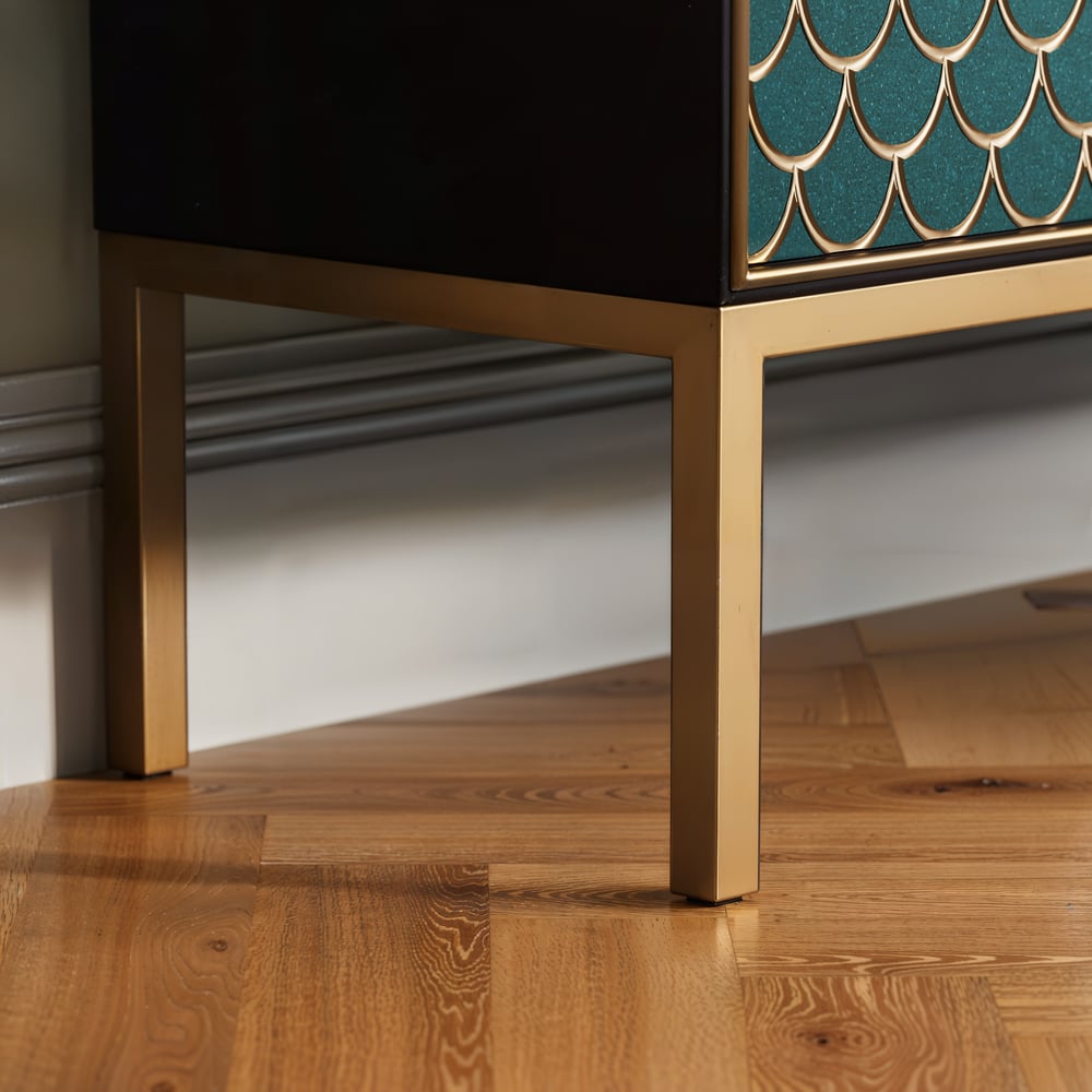 Modern 47" Wood Sideboard with 3 Doors & Adjustable Shelves window image