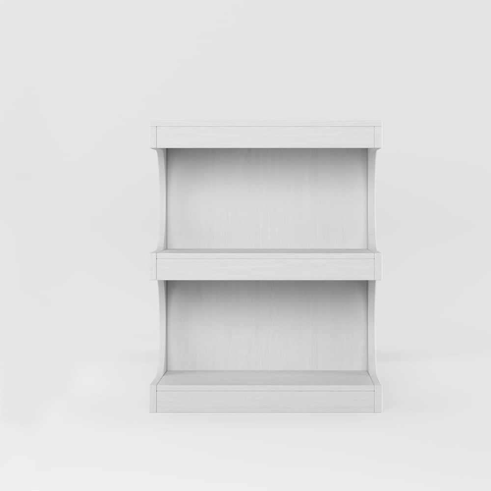Bureau moderne rectangulaire blanc de 64 pouces avec rangement image de fenêtre