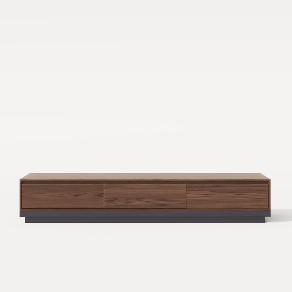 Fero 79"-142" Extendable TV Stand with 3 Drawers window image