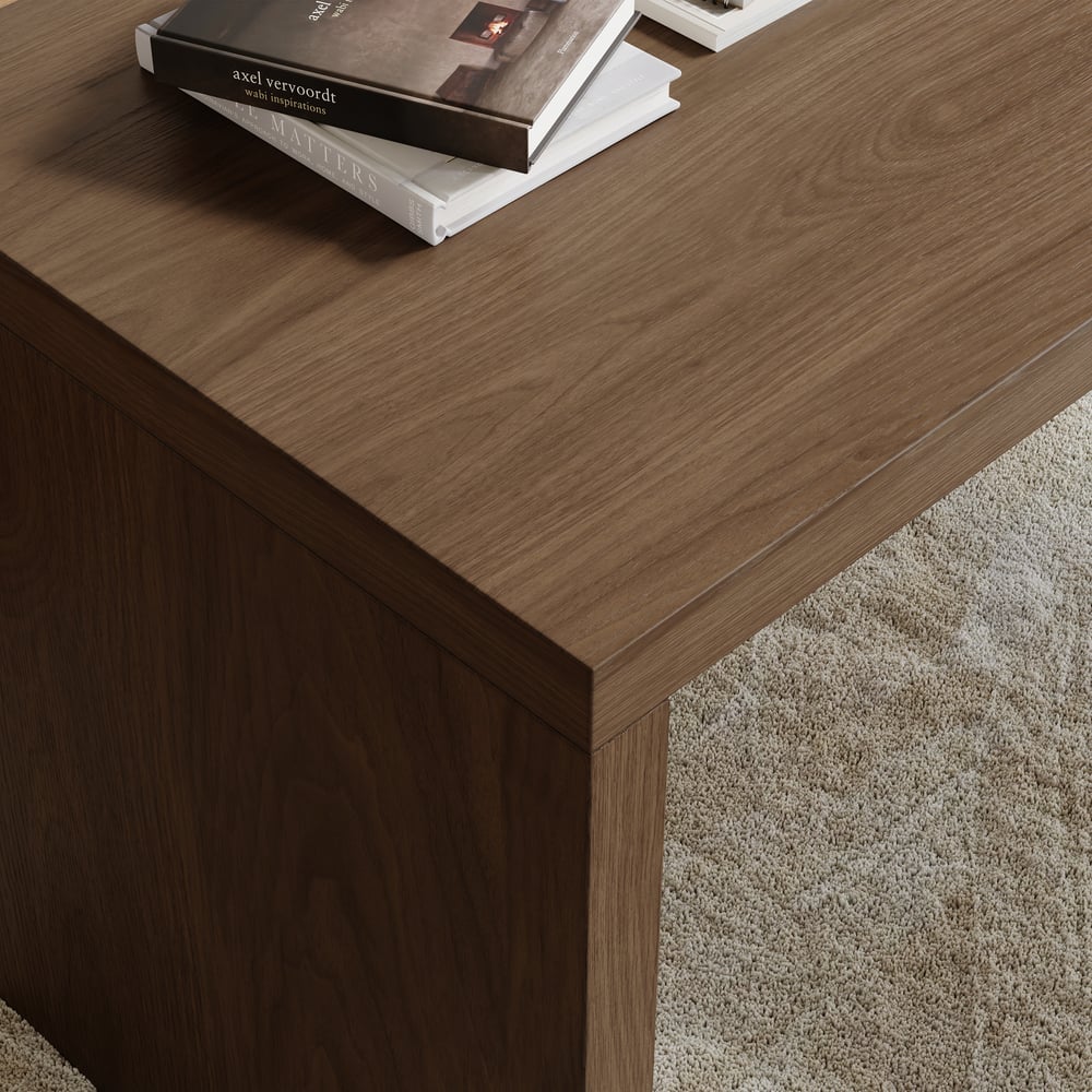 Bureau de direction moderne en forme de L noir et noyer de 152,4 cm avec classeur mobile image de fenêtre