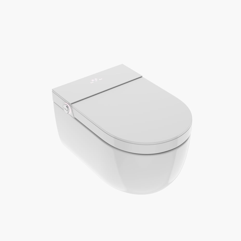 Airloo S2 Wall-Mounted Smart Bidet Toilet with In-Wall Tank, UV sterilization, 1.32 GPF window image