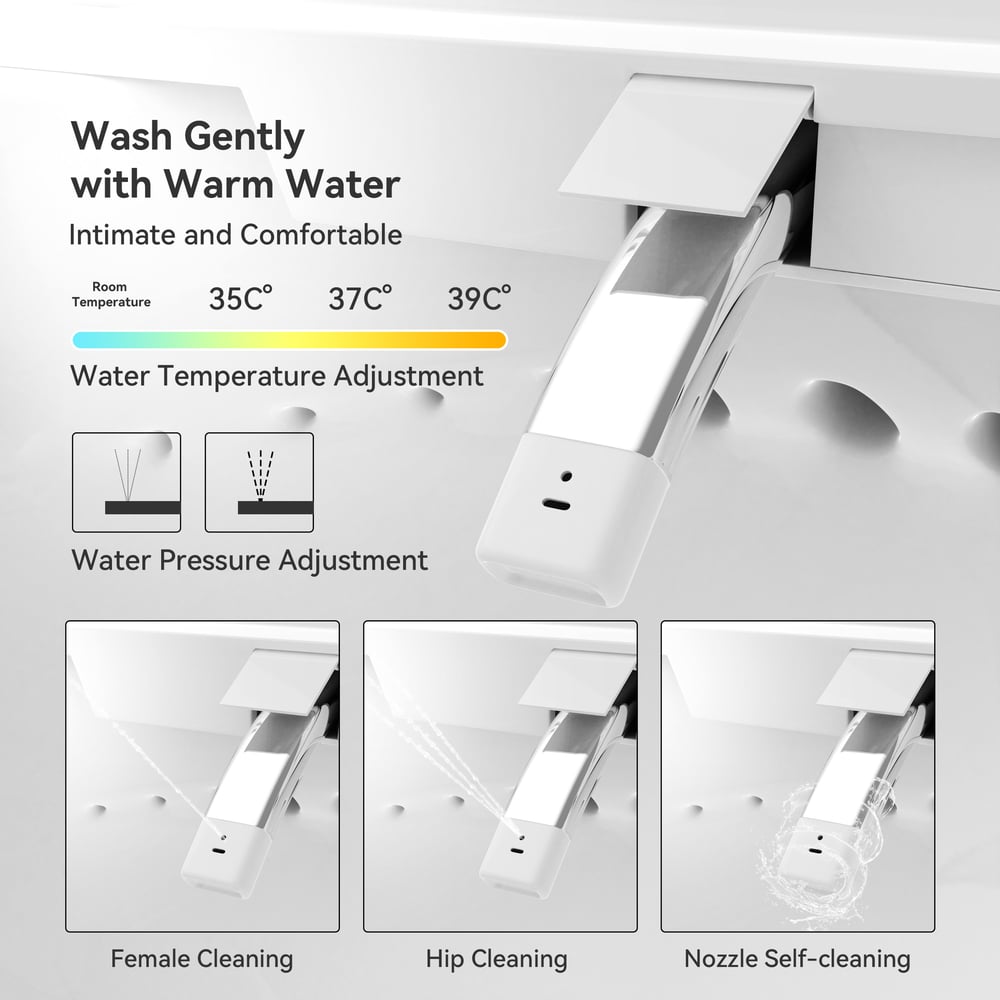Airloo S2 Wall-Mounted Smart Bidet Toilet with In-Wall Tank, UV sterilization, 1.32 GPF window image