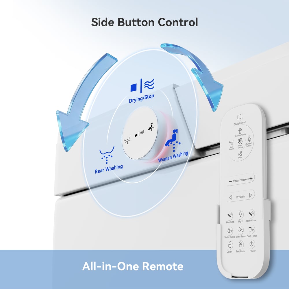 Automatic Wall-Mounted Smart Bidet Toilet with UV Sterilization and Dual Flush window image