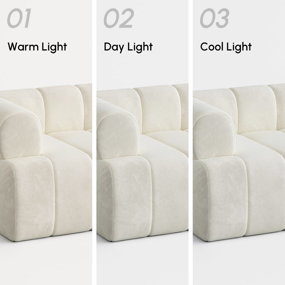 Nimbus 118" 3-Piece Channel Tufted Velvet Sectional Sofa with Chaise window image