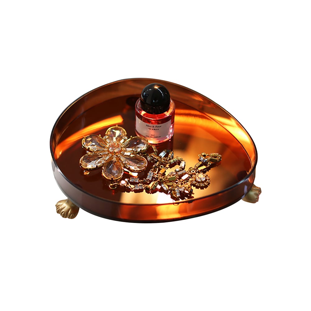 Modern Unique Acrylic Tray Desk Organiser with 3 Cat Legs window image