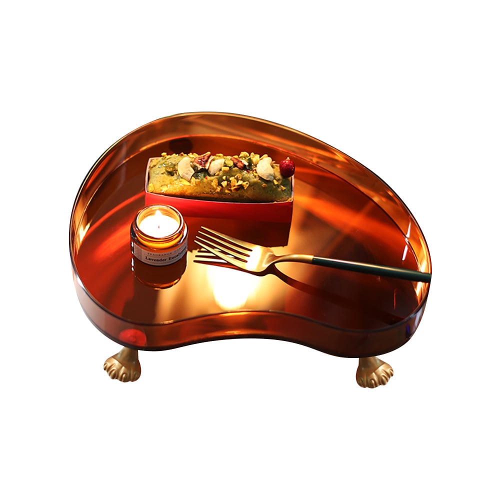 Modern Unique Acrylic Tray Desk Organiser with 3 Cat Legs window image