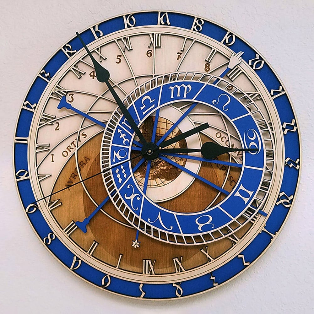 Abstract Artistic Large Wall Clock European Retro Style Home Decor window image
