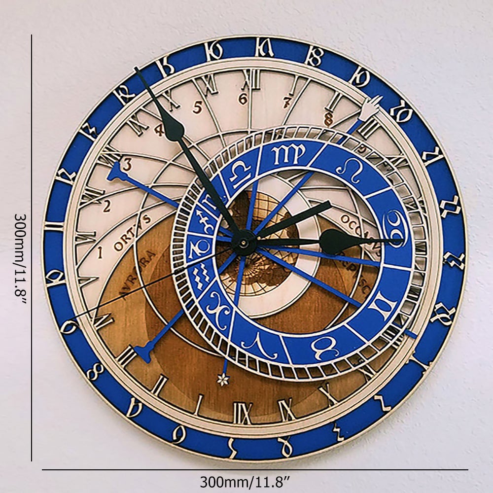 Abstract Artistic Large Wall Clock European Retro Style Home Decor window image